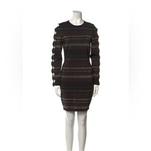 Ted Baker Metallic Striped Cocktail Dress EUC